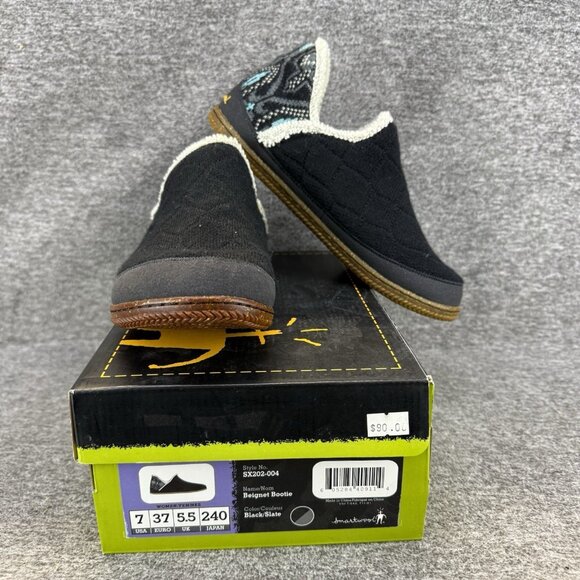✅Smartwool Beignet Bootie Slipper Women's 7 Knit Washable Shoes *DISCOLORED SOLE - Picture 1 of 12